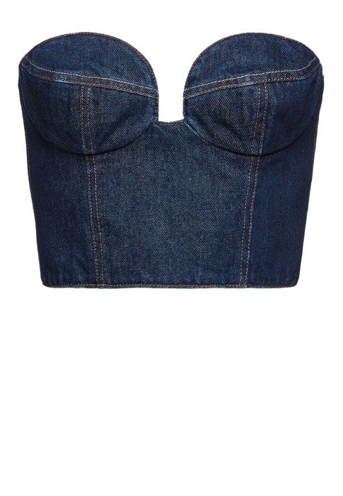 топ  PF22 DENIM 04 TOP GRANATOWY фотография