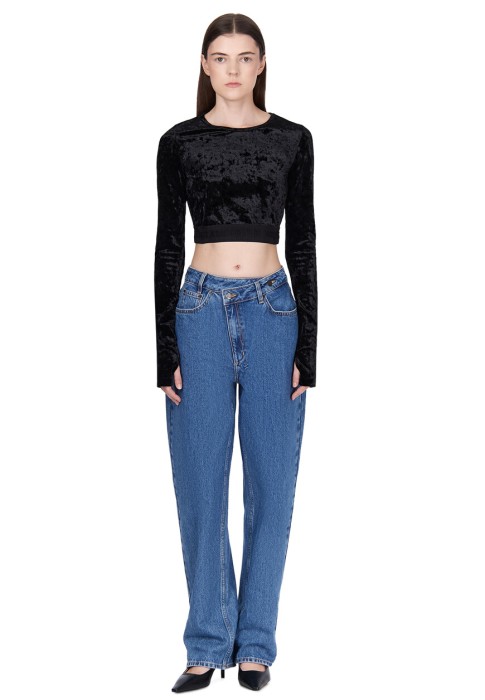 топ  от бренда versace jeans couture вид слева