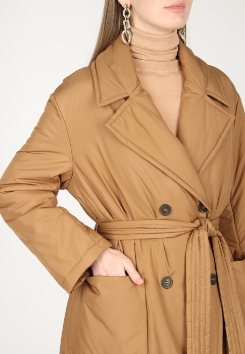 тренч  из проверенных материалов спереди