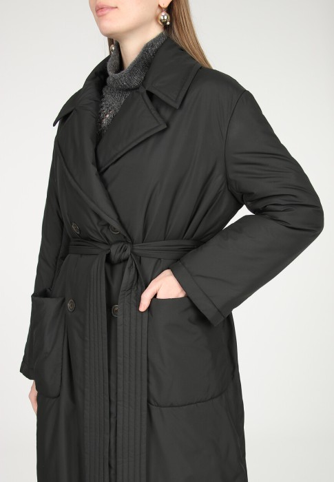 тренч  из проверенных материалов спереди