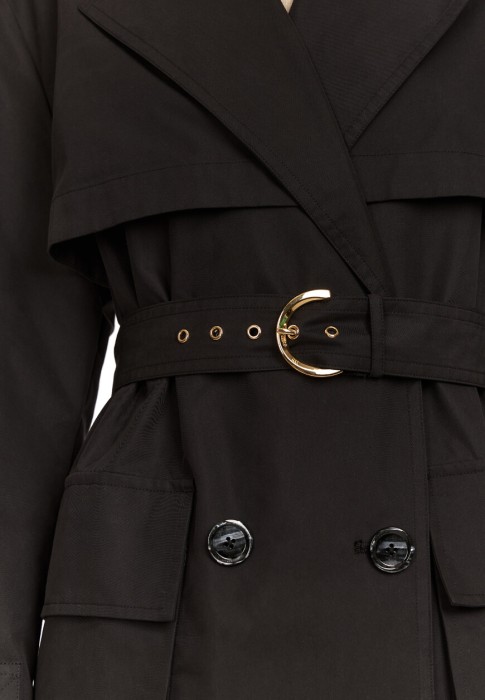 тренч  из проверенных материалов спереди