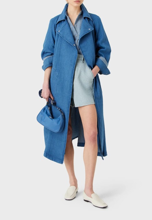 тренч  от бренда emporio armani вид слева