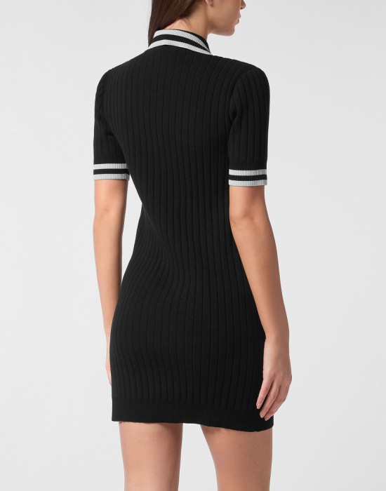 трикотажное платье  из америки вид сбоку