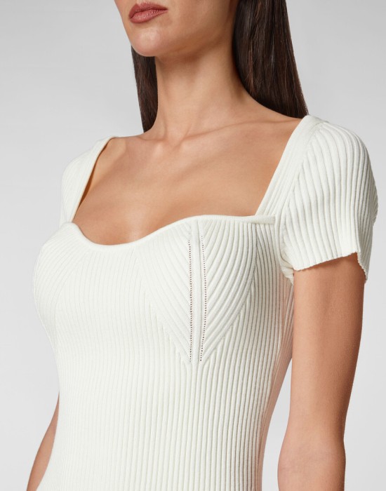 трикотажное платье  из проверенных материалов спереди