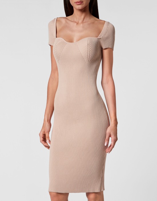 трикотажное платье  от бренда philipp plein вид слева