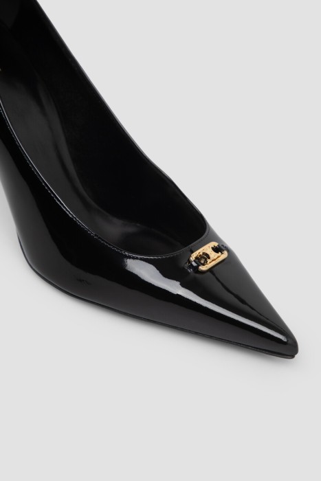 туфли  из льна спереди