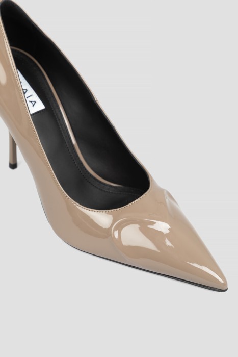 туфли  из льна спереди