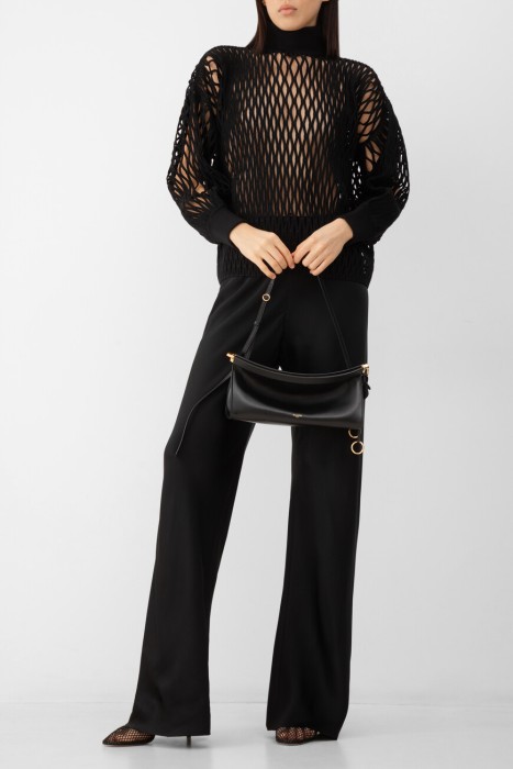 водолазка  модель из эксклюзивной коллекции из льна спереди