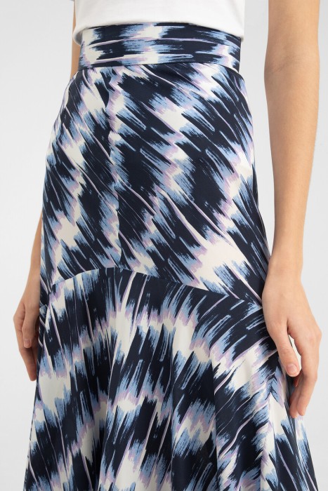 юбка  дизайнерского кроя из италии вид сбоку