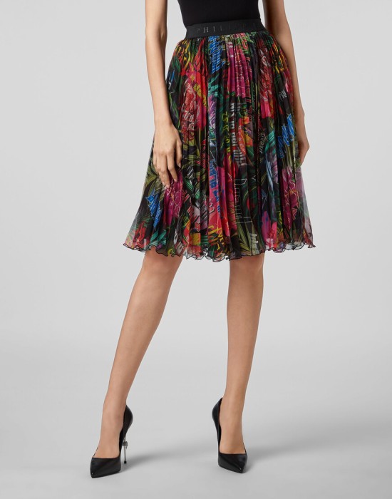 юбка макси  от бренда philipp plein вид слева