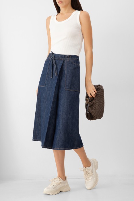 юбка maxmara из хлопка спереди