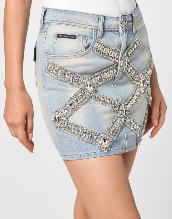 юбка мини  из проверенных материалов спереди