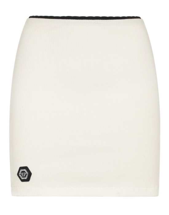 юбка мини  от бренда philipp plein вид слева