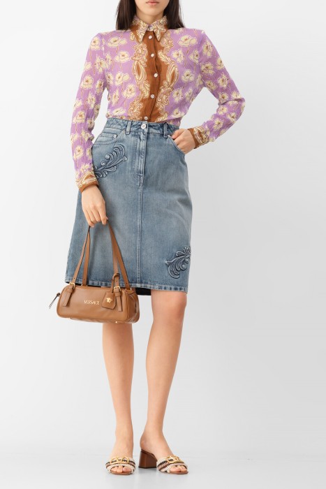 юбка  из хлопка спереди