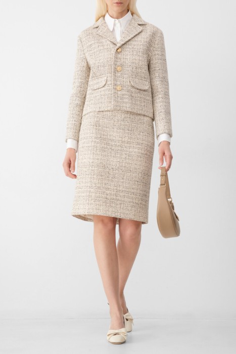 юбка  из хлопка спереди