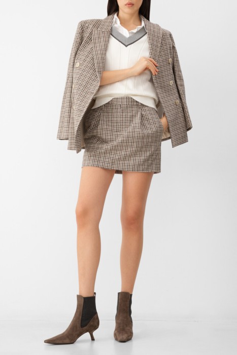 юбка  из шерсти спереди