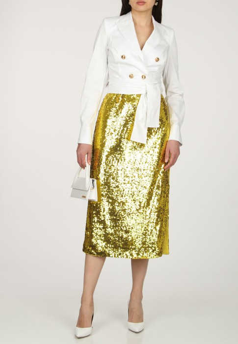 юбка  от бренда luisa spagnoli вид слева