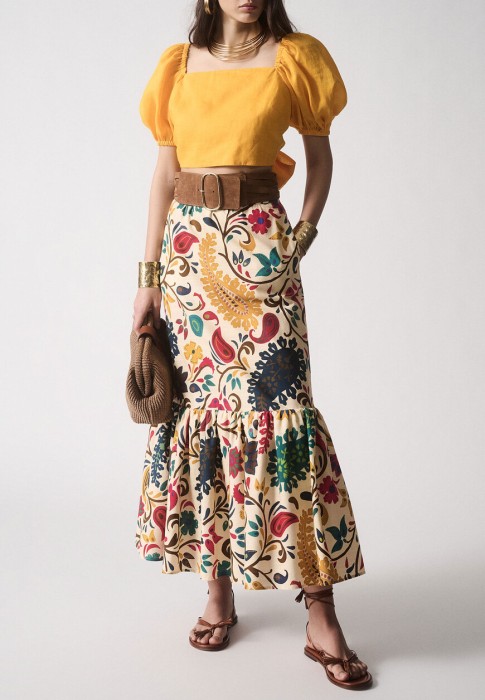 юбка  от бренда luisa spagnoli вид слева