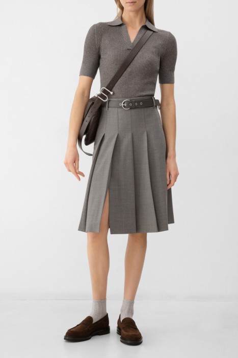 юбка  из шерсти спереди