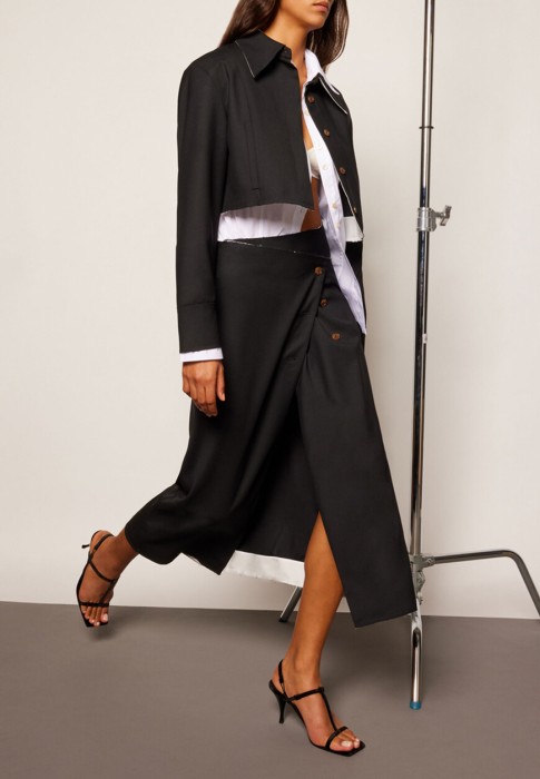 юбка  от бренда erika cavallini вид слева