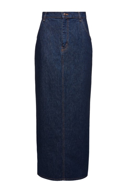 Товар с артикулом PF22 DENIM 10 SPODNICA D GRANATOWY вид сзади