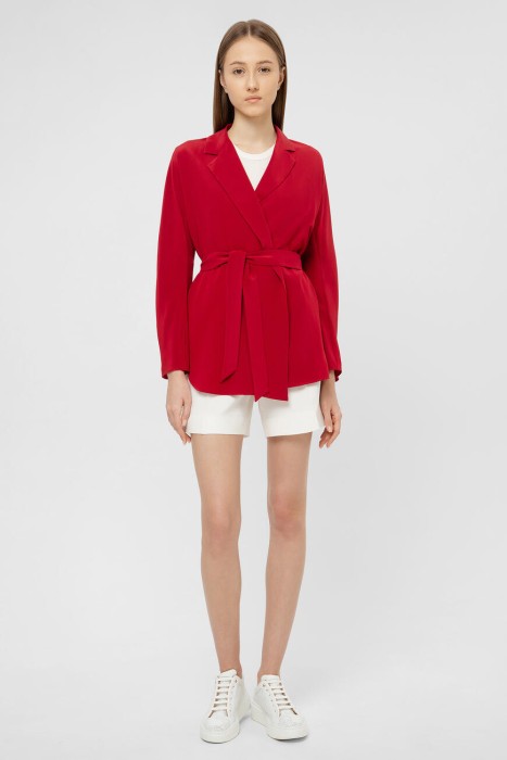 жакет  из шелка от бренда max mara вид слева