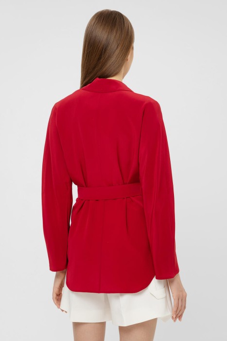 жакет  из шелка из италии вид сбоку