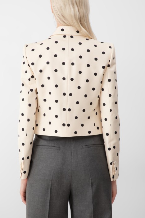 жакет  с принтом pludepois от бренда valentino вид слева