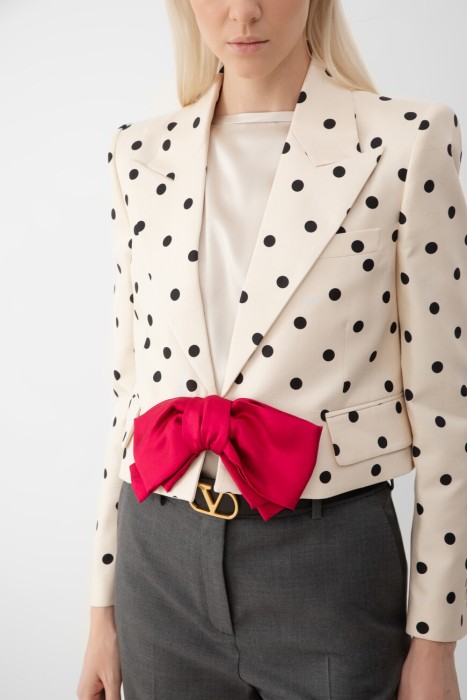 жакет  с принтом pludepois из италии вид сбоку