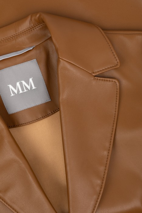 жакет  из кожи спереди