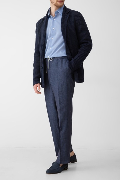 жакет  из хлопка спереди