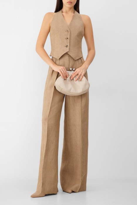 жилет maxmara из льна спереди