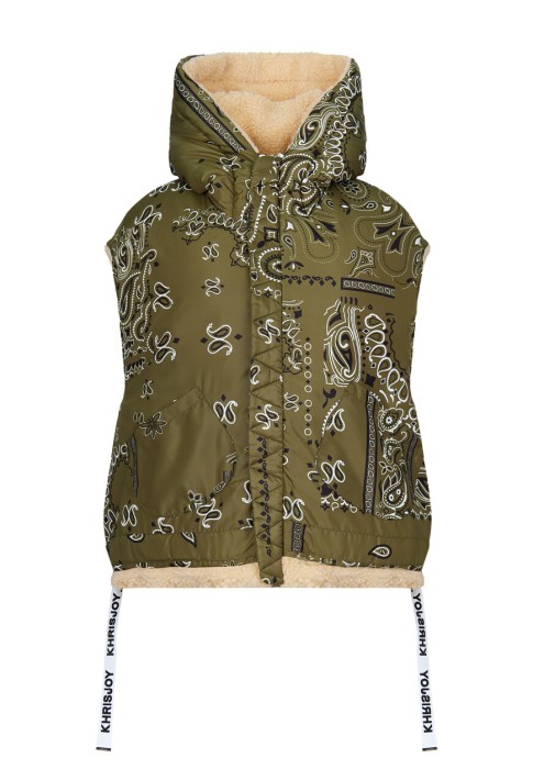 жилет с капюшоном  от бренда khrisjoy вид слева