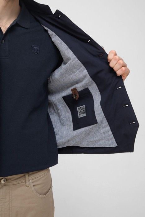 жилет  из хлопка спереди