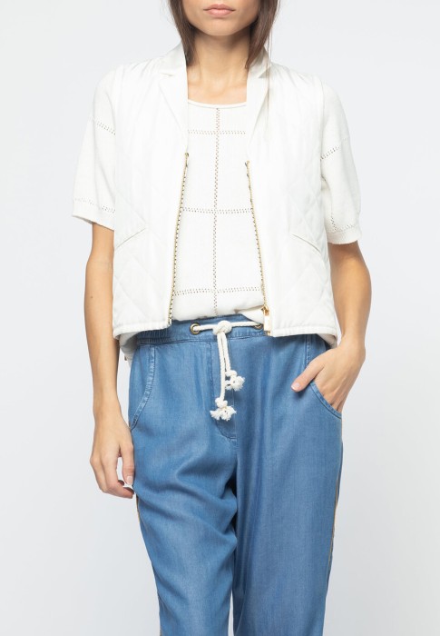 жилет  из италии вид сбоку