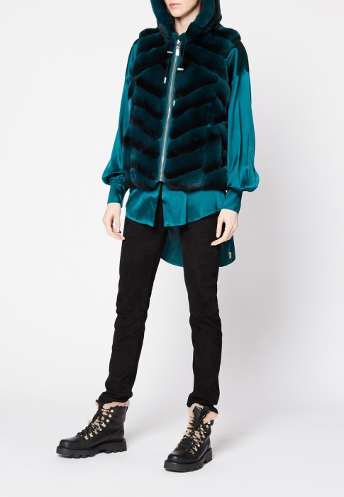 жилет  от бренда max&moi вид слева