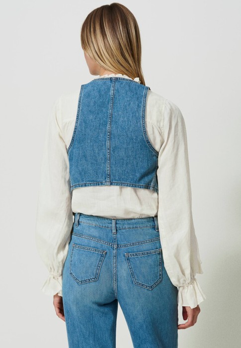 жилет  от бренда twinset milano вид слева