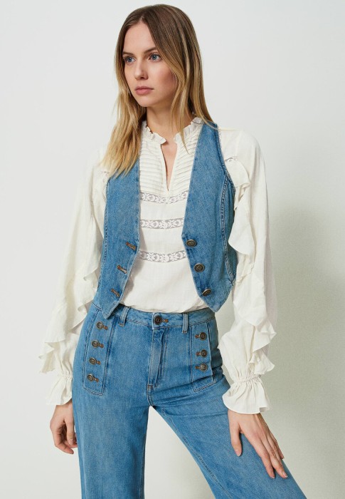 жилет  из италии вид сбоку