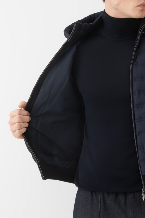 жилет  из кожи спереди