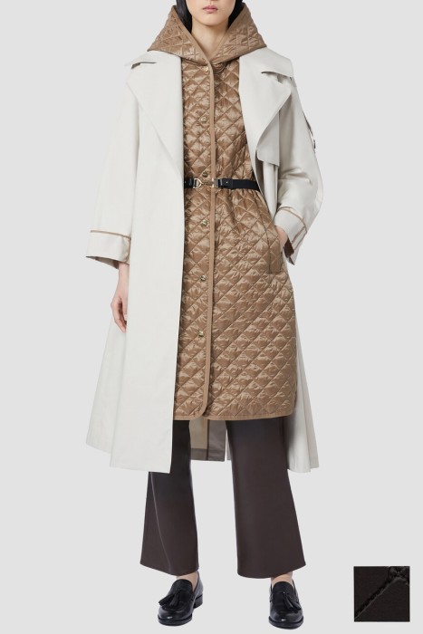 жилет  из кожи спереди