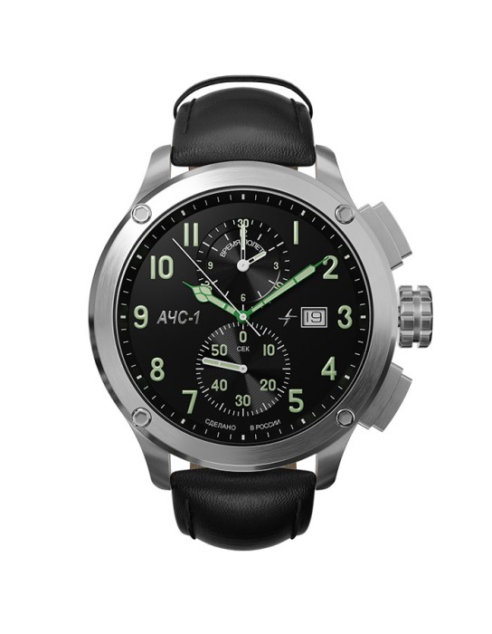 ачс-1 3520.d 44 мм кварц хронограф стальные матовые фотография