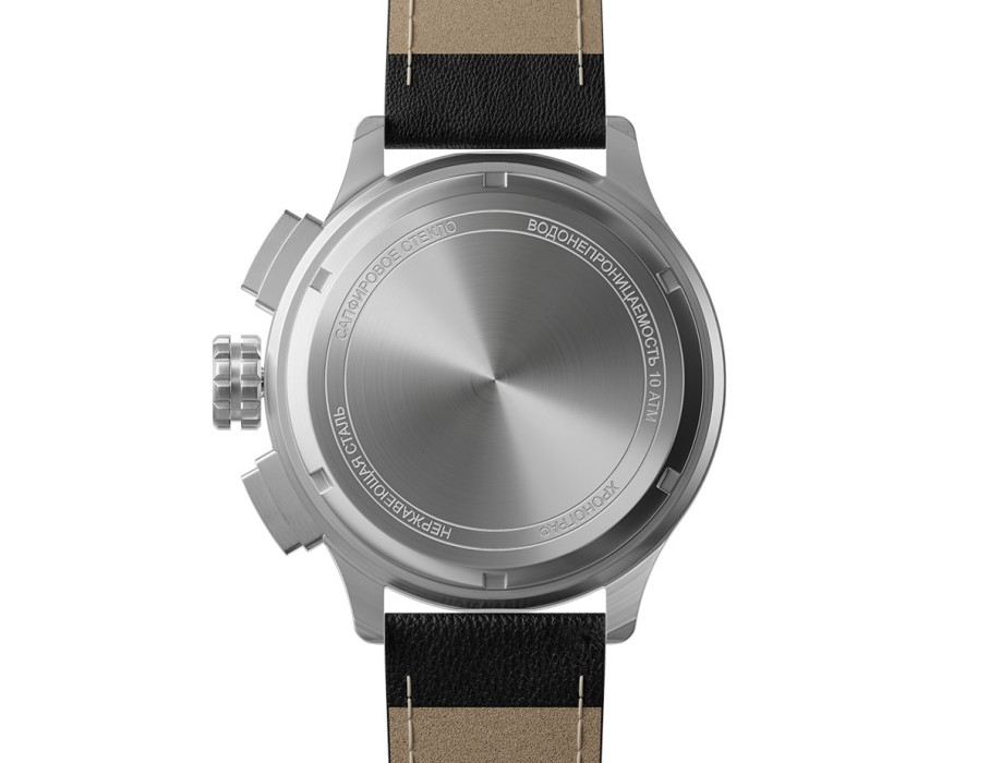 ачс-1 3520.d 44 мм кварц хронограф стальные матовые из проверенных материалов спереди