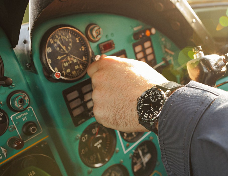 ачс пилот 3603s 42 мм ручной подзавод вид справа