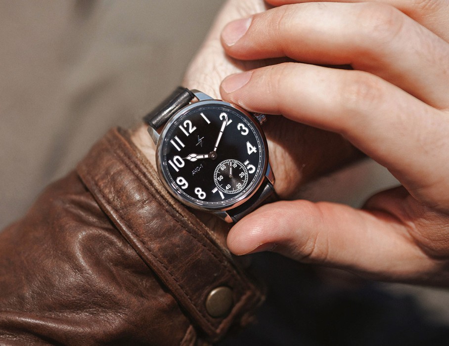 ачс пилот 3603s 42 мм ручной подзавод с внутренней стороны