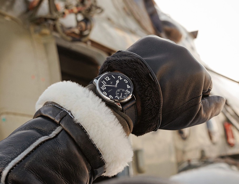 ачс пилот 3603s 42 мм ручной подзавод с изнаночной стороны