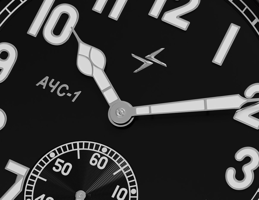 ачс пилот 3603s 42 мм ручной подзавод универсального стиля с лицевой стороны