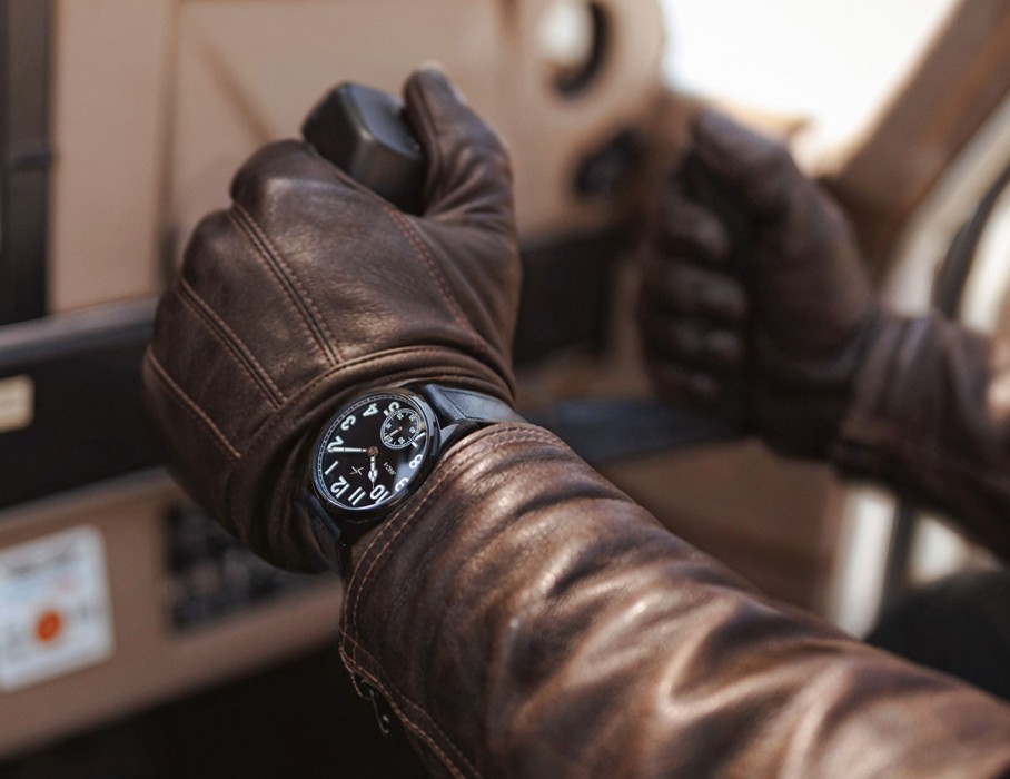 ачс пилот 3603s 42 мм ручной подзавод вид слева