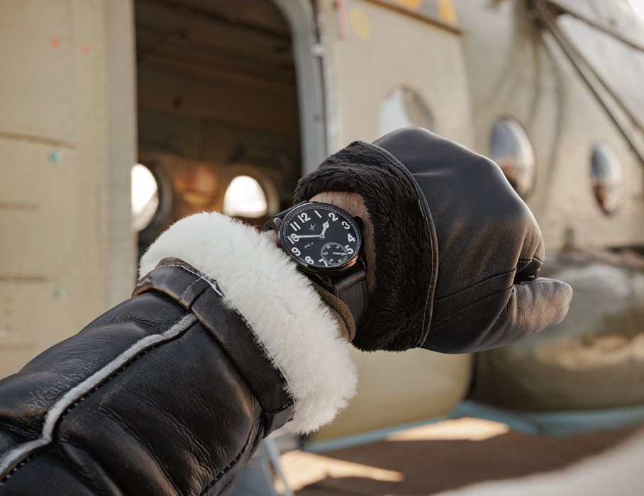 ачс пилот 3603s 42 мм ручной подзавод с изнаночной стороны