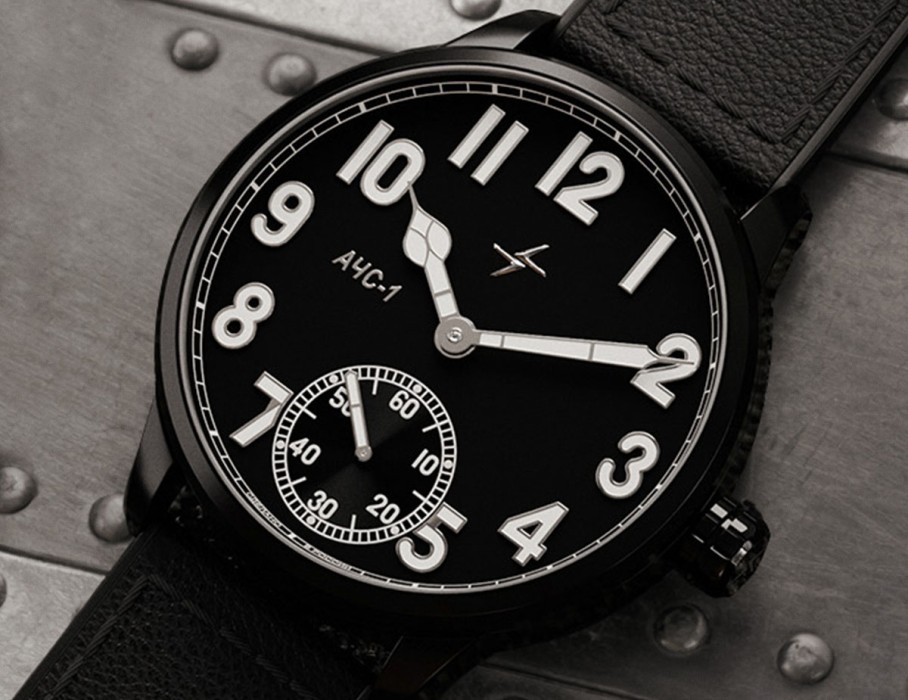 ачс пилот 3603s 42 мм ручной подзавод вид слева