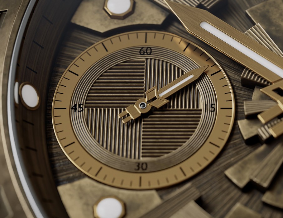 аркаим tcb 3603 43 мм ручной завод вид слева